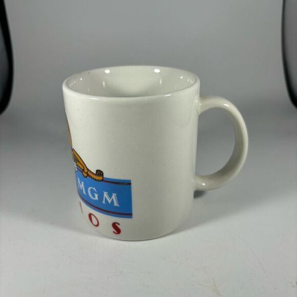 Vtg. 1987 Disney Mickey Mouse MGM Metro Goldwyn Meyer Movies Studio Coffee Mug - Picture 4 of 7
